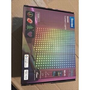 Govee Curtain Lights Wifi Model, 4.9' x 6.6', 520 RGBIC LED New In Box